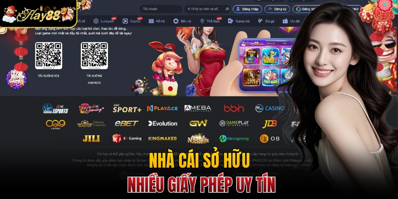 Nhà cái sở hữu nhiều giấy phép uy tín