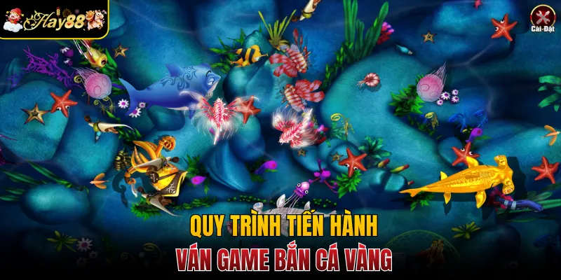 Quy trình tiến hành ván game Bắn Cá Vàng