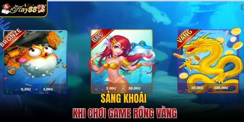 Sảng khoái khi chơi game rồng vàng