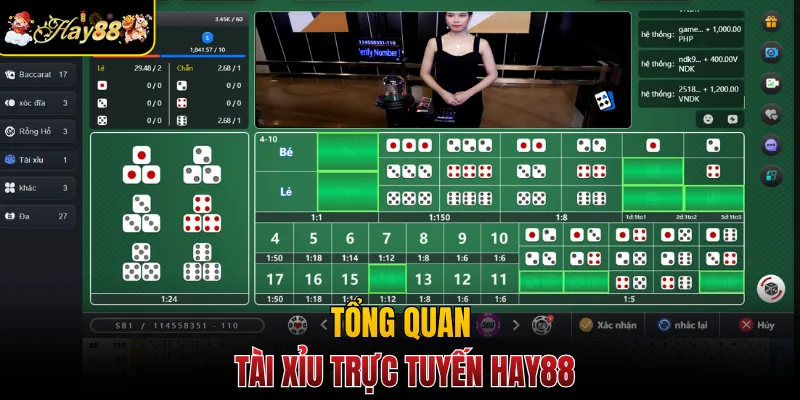 Tổng quan tài xỉu trực tuyến Hay88